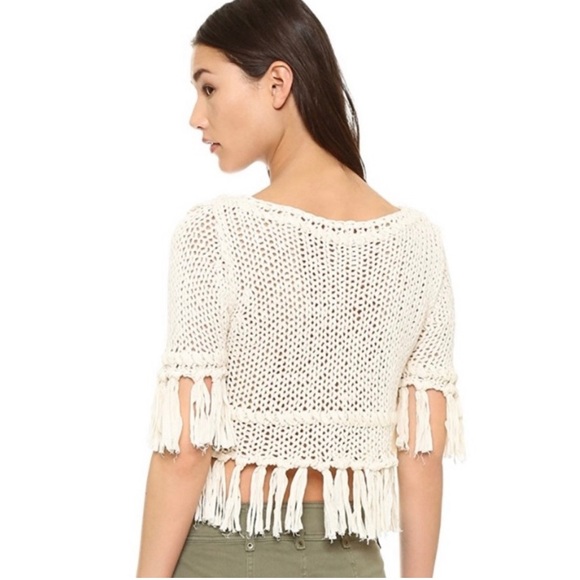 Free People “On the Fringe” Pullover Crop Top - Picture 5 of 7
